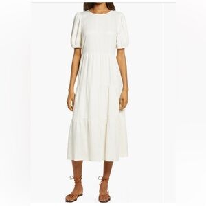 Treasure & Bond Cream Textured Dress